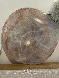 Vintage Murano Style Art Glass Plate w 39 38 cm