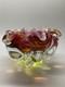 Vintage Murano, Vase-Cup rare, heavy artistic color, yellow-pink