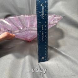 Vintage Pink Art Deco Glass Ceiling Light Shade 12 x 5 Floral