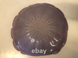 Vintage Pink and Purple Art Glass Controlled Bubble Decorative Centerpiece