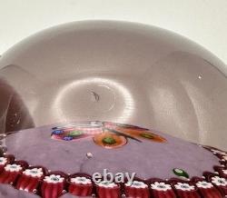 Vintage Scottish Paul Ysart Lampwork Millefiori Butterfly Glass Paperweight