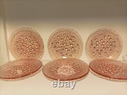 Vintage Six Asteroid Pink Rosaline Plates by Jan Sylwester Drost for Zabkowice