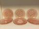 Vintage Six Asteroid Pink Rosaline Plates by Jan Sylwester Drost for Zabkowice