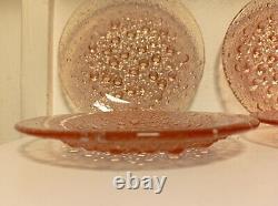 Vintage Six Asteroid Pink Rosaline Plates by Jan Sylwester Drost for Zabkowice