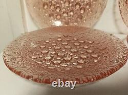 Vintage Six Asteroid Pink Rosaline Plates by Jan Sylwester Drost for Zabkowice