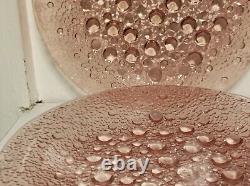 Vintage Six Asteroid Pink Rosaline Plates by Jan Sylwester Drost for Zabkowice