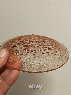 Vintage Six Asteroid Pink Rosaline Plates by Jan Sylwester Drost for Zabkowice