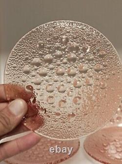 Vintage Six Asteroid Pink Rosaline Plates by Jan Sylwester Drost for Zabkowice
