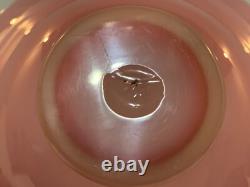 Vintage Steuben Art Glass Pink Rosaline Centerpiece Bowl