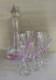 Vintage Stunning Caithness Pink'Charisma' Decanter 4x Wine 3xSherry Glasses