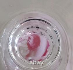 Vintage Stunning Caithness Pink'Charisma' Decanter 4x Wine 3xSherry Glasses