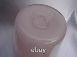 Vintage Vasart Strathearn Art Glass Vase Madein Crieff Scotland Pink