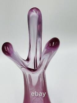 Vintage Viking Thistle Pink 3 Foil/Finger Swung Vase/12/Rare/