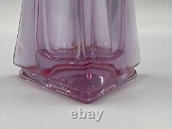Vintage Viking Thistle Pink 3 Foil/Finger Swung Vase/12/Rare/