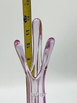 Vintage Viking Thistle Pink 3 Foil/Finger Swung Vase/12/Rare/