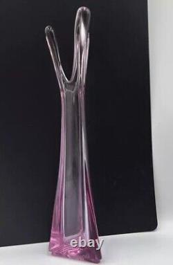 Vintage Viking Thistle Pink 3 Foil/Finger Swung Vase/12/Rare/