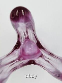 Vintage Viking Thistle Pink 3 Foil/Finger Swung Vase/12/Rare/