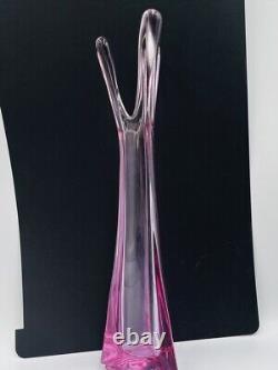 Vintage Viking Thistle Pink 3 Foil/Finger Swung Vase/12/Rare/