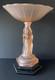 Vintage Walther & Sohne Three Graces Pink Frosted Glass Comport 34cm Tall 1930's