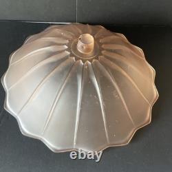 Vintage Walther & Sohne Three Graces Pink Frosted Glass Comport 34cm Tall 1930's