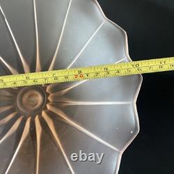 Vintage Walther & Sohne Three Graces Pink Frosted Glass Comport 34cm Tall 1930's