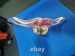 Vintage center table glass vase for decoration used Joseph used work of ar Vintage center table glass vase for decoration used Joseph used work of ar