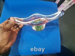 Vintage center table glass vase for decoration used Joseph used work of ar