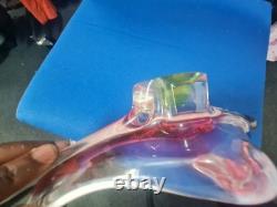 Vintage center table glass vase for decoration used Joseph used work of ar
