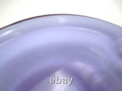 Vintage colour changing pink blue Murano art glass bowl oblong shape very retro