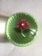 Vintage limited edition Perthshire 1972C small pink and green flower paperweight