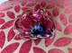 Vintage pink and blue art glass decorative bowl