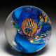 Vitra Glass Studio 1994 coral reef abstract glass paperweight, by Peggy Henry