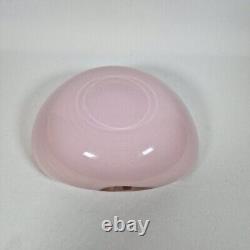 Vtg MCM Barbini Murano Glass Bowl Ashtray Pink Gold Bullicante Rare Cased Glass
