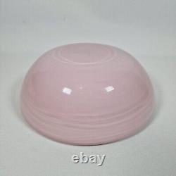 Vtg MCM Barbini Murano Glass Bowl Ashtray Pink Gold Bullicante Rare Cased Glass