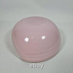 Vtg MCM Barbini Murano Glass Bowl Ashtray Pink Gold Bullicante Rare Cased Glass