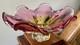 Vtg Pink Bohemian Czech Art Glass Bowl by Josef Hospodka/Chribska Glassworks