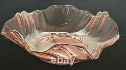 W. Stephen Hodder 98' Pink Art Glass hand Blown Bowl 7.5