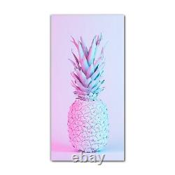 Wall Photo Picture Glass Print 70x140 Pineapple fruit pink art