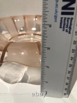 Walther Art Deco Pink Glass Centre Piece Floating Neptun 11 set XRare Excell Walther Art Deco Pink Glass Centre Piece Floating Neptun 11 set XRare Excell