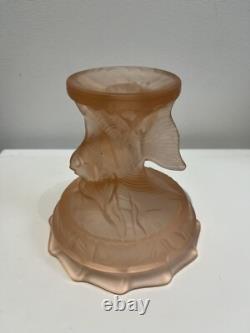 Walther Art Deco Pink Glass Centre Piece Floating Neptun 11 set XRare Excell Walther Art Deco Pink Glass Centre Piece Floating Neptun 11 set XRare Excell
