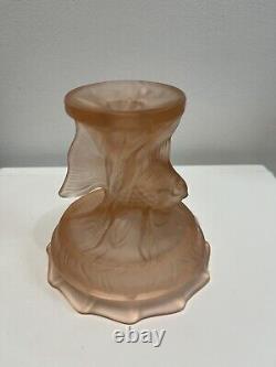 Walther Art Deco Pink Glass Centre Piece Floating Neptun 11 set XRare Excell