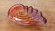 Walther Glass 1960s Pink Purple Shell Iridescent Art Glass Soap Dish Vintage
