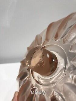 Walther Pink Glass Mermaid Nymphen Comport Centrepiece Excellent Super Rare