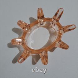 Walther & Sohne Art Deco Windsor Vase Pink Glass