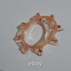 Walther & Sohne Art Deco Windsor Vase Pink Glass