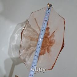 Walther & Sohne Art Deco Windsor Vase Pink Glass