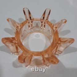 Walther & Sohne Art Deco Windsor Vase Pink Glass