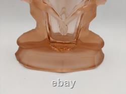 Walther & Sohne Windsor Vase Salmon Pink Mermaids Art Deco c1930s Chipped S6266