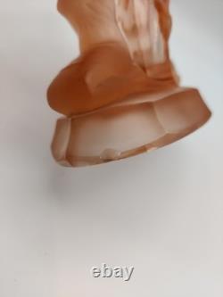 Walther & Sohne Windsor Vase Salmon Pink Mermaids Art Deco c1930s Chipped S6266