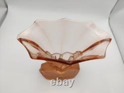 Walther & Sohne Windsor Vase Salmon Pink Mermaids Art Deco c1930s Chipped S6266